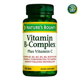 Nature's Bounty Vitamin B Complex Plus Vitamin C 10x60 Tablet