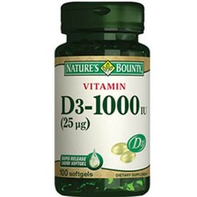 Nature's Bounty Vitamin D3 1000 IU 100 Kapsül