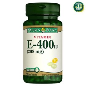 Nature's Bounty Vitamin E 400 IU 10x50 Kapsül