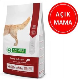 Natures Protection 1 kg Açık Adult Extra Somonlu Yetişkin Köpek Maması