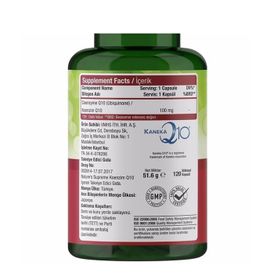 Nature's Supreme Coenzyme Q10 100 mg İçeren 120 Kapsül