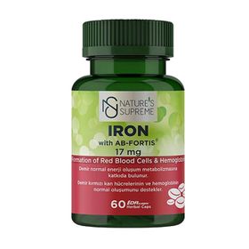 Nature's Supreme Iron 17 mg 60 Kapsül
