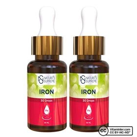 Nature's Supreme Iron Vişne Aromalı 2x30 ml Damla