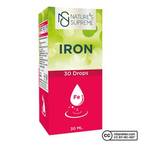 Nature's Supreme Iron Vişne Aromalı 30 ml Damla
