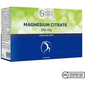 Nature's Supreme Magnesium Citrate Vitamin B6 250 mg 30 Saşe