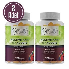 Nature's Supreme Multivitamin for Adults 2x120 Çiğnenebilir Tablet