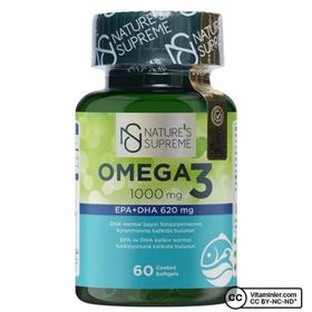 Nature's Supreme Omega-3 1000 mg 60 Kapsül Balık Yağı