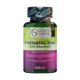 Nature's Supreme Prenatal DHA with Vitamin D3 1000 mg 120 Kapsül