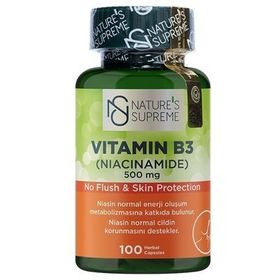 Nature's Supreme Vitamin B3 500 mg İçeren 100 Kapsül