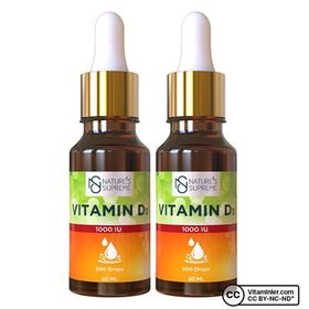 Nature's Supreme Vitamin D3 1000 IU 2x20 ml Damla
