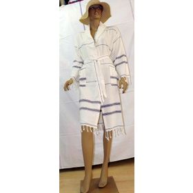 Naturev Home Bambu Lacivert Peştemal Bornoz