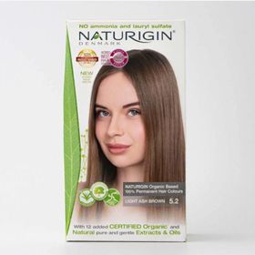 Naturigin 5.2 Açık Kül Kumral Organik İçerikli Saç Boyası
