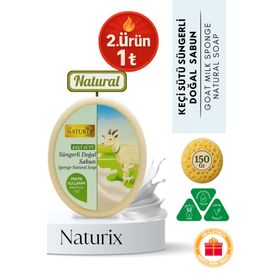 Naturix 150 gr Keçi Sütü Süngerli Sabun