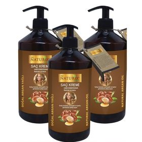 Naturix Bitkisel 3'lü Argan Yağlı 500 ml Saç Bakım Kremi