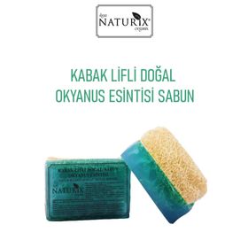 Naturix Mineralli Nemlendirici Peeling Etkili Ocean Soap 130 gr Doğal Kabak Lifli Okyanus Esintisi Sabun