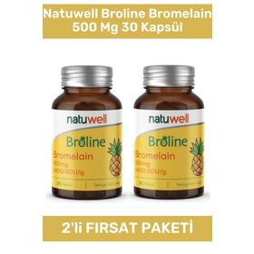 NatuWell Broline Bromelain 500 mg 30 Kapsül