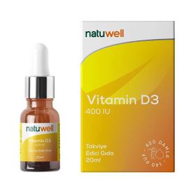 NatuWell Vitamin D3 400 IU 20 ml Damla