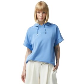 Nautica 45K500T.4FW Mavi Relaxed Fit Kısa Kollu Kadın Sweatshirt