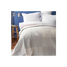 Nautica Home Aegina Patch Mavi Pamuk Tek Kişilik Battaniye