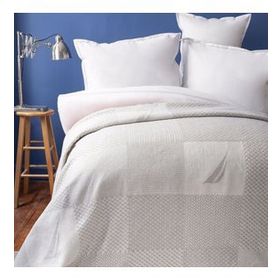 Nautica Home Aegina Patch Pamuk Gri Çift Kişilik Battaniye