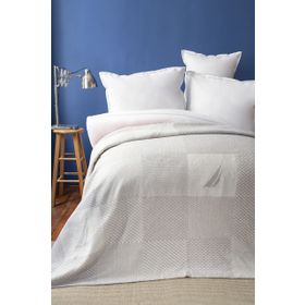 Nautica Home Aegina Patch Pamuk Gri Çift Kişilik Battaniye