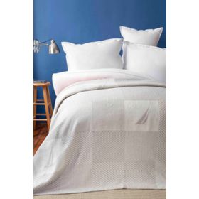 Nautica Home Aegina Patch Pamuk Gri Çift Kişilik Battaniye