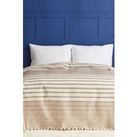 Nautica Home Loren Bej Tek Kişilik Pike