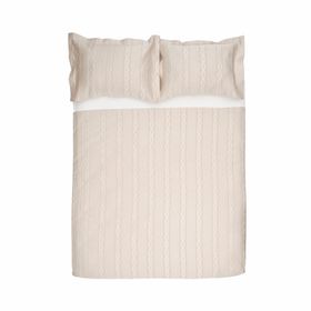 Nautica Home Rope Beige Çift Kişilik Yatak Örtüsü Seti