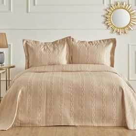Nautica Home Rope Beige Çift Kişilik Yatak Örtüsü Seti