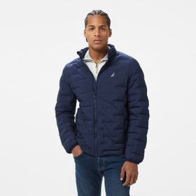 Nautica J55002T.4NV Lacivert Standart Fit Dik Yaka Erkek Mont