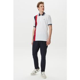 Nautica P35106T.4NV Lacivert Beli Lastikli Jogger Fit Düz Paça Erkek Pantolon