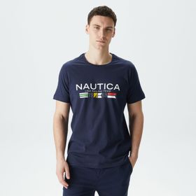 Nautica VC25205T Lacivert Standart Fıt Kısa Kollu Erkek T-shirt