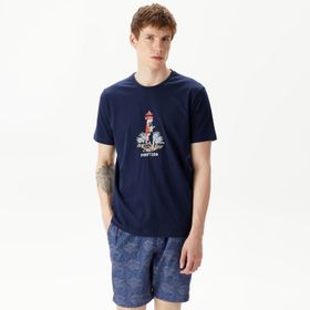 Nautica VC25205T Lacivert Standart Fıt Kısa Kollu Erkek T-shirt