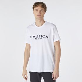 Nautica VE37306T Beyaz Standart Fit Kısa Kollu Erkek T-shirt
