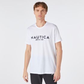 Nautica VE37306T Beyaz Standart Fit Kısa Kollu Erkek T-shirt