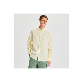 Nautica W35101T.7FV Sarı Keten Erkek Gömlek