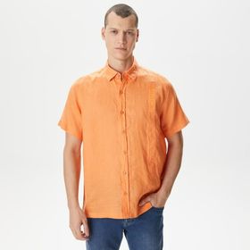 Nautica W35414T.62L Turuncu Classıc Fit Kısa Kollu Erkek Gömlek