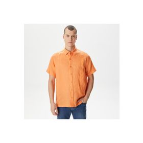 Nautica W35414T.62L Turuncu Classıc Fit Kısa Kollu Erkek Gömlek