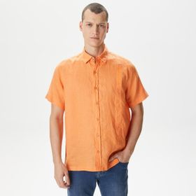 Nautica W35414T.62L Turuncu Classıc Fit Kısa Kollu Erkek Gömlek