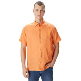 Nautica W35414T.62L Turuncu Classıc Fit Kısa Kollu Erkek Gömlek