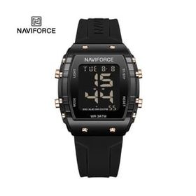 Naviforce 7102 Siyah Silikon Kayış Unisex Kol Saati
