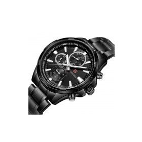 Naviforce STM09 Siyah Spor Çelik Erkek Kol Saati