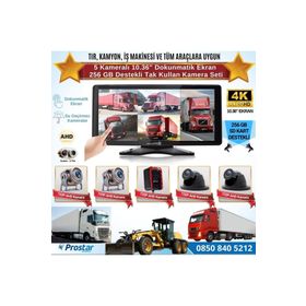 Navistar 5 Kameralı 10.36 Dokunmatik Kayıtlı Ekranlı 256 GB SD Kart Destekli Araç Kamera Seti