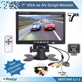 Navistar 7 VGA ve AV Girişli Araç Monitörü