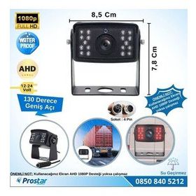 Navistar 8010 Ledli AHD 1080P Alüminyum Büyük Boy Gece Görüşlü Kamera