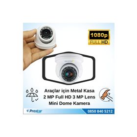 Navistar Araçlar İçin Mini Metal Dome 2 MP Full HD Geniş Açılı Gece Görüşlü Kamera
