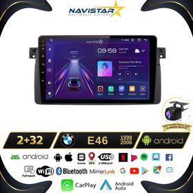 Navistar BMW E46 1998-2006 Model 2 GB + 32 GB Android 13 Kablosuz Carplay Navigasyon Multimedya Sistemi