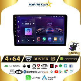 Navistar Dacia Duster 2015-2020 Model 4 GB + 64 GB Android 13 Kablosuz Carplay Navigasyon Multimedya Sistemi