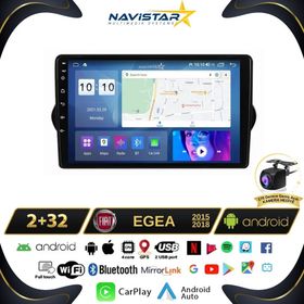 Navistar Fiat Egea 2015-2018 Model 2 GB + 32 GB Android 13 Kablosuz Carplay Navigasyon Multimedya Sistemi