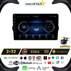 Navistar Fiat Egea 2+32 GB Kablosuz Carplay 2015-2022 Android 13 Navigasyon Multimedya Sistemi